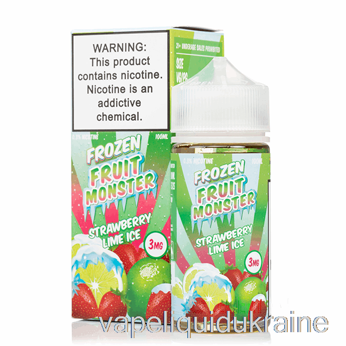 Vape Ukraine ICE Strawberry Lime - Frozen Fruit Monster - 100mL 3mg